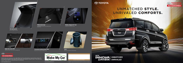 New Toyota Innova Crysta Accessories Revealed: Interior, Exterior Add-Ons & Other Details