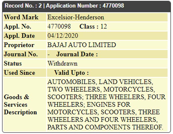 Bajaj Auto To Introduce Excelsior-Henderson Motorcycles In The Indian Market? Read More To Find Out