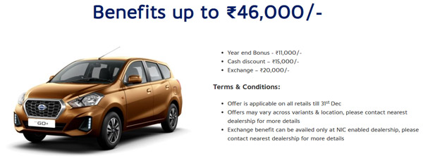 Datsun Car Discounts & Year-End Benefits This December 2020: Special Offers Of Up To Rs 51,000 Across All Models