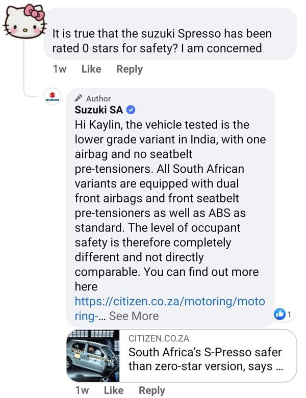 Maruti S-Presso South-African Spec Claims To Be Safer Than Model Sold In India: Comes With More Safety Features Even On Base-Variant