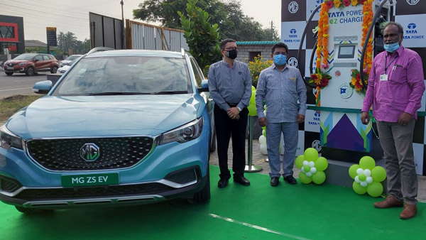 MG Installs First 60kW Public DC Fast Charger In Coimbatore: Specs & Other Details