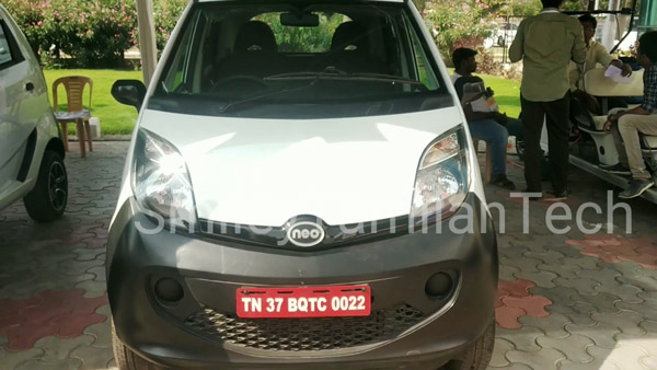 Spy Pics: Tata Nano Electric Spotted Testing Revealing New Features Ahead Of Launch