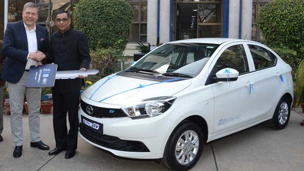 Tata Tigor EV Facelift Spotted Testing Once Again: Here's Everything You Need To Know