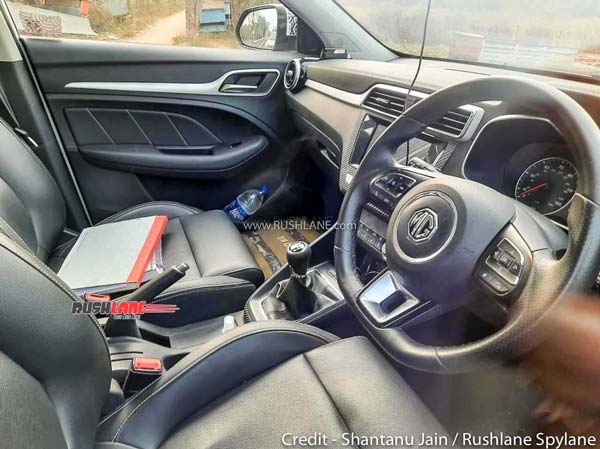 Spy Pics: MG ZS Petrol Interiors Spied Ahead Of Launch: Expected Price, Specs, Features, Rivals & Other Details
