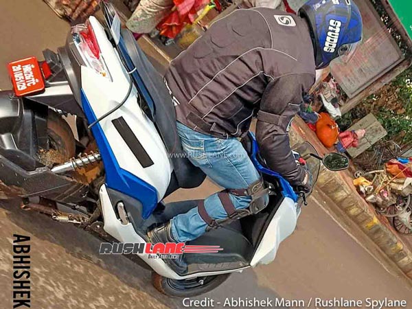 Suzuki Burgman Electric Scooter Spied 