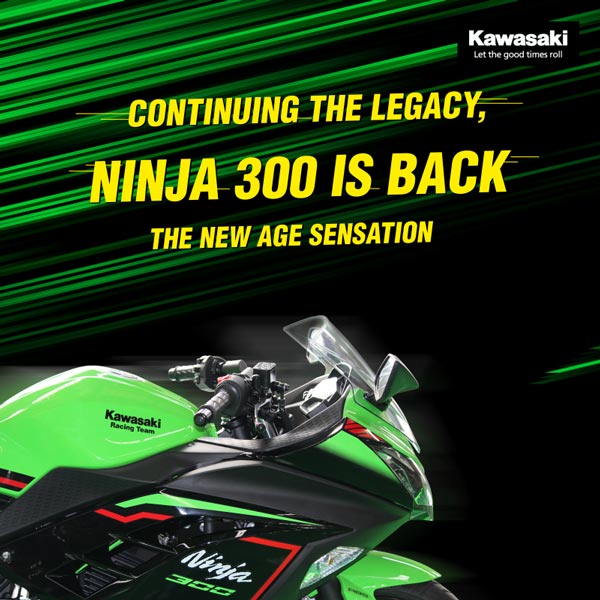 Kawasaki Ninja 300 BS6 Teased Ahead Of India Launch: Specs, Features, & Other - DriveSpark