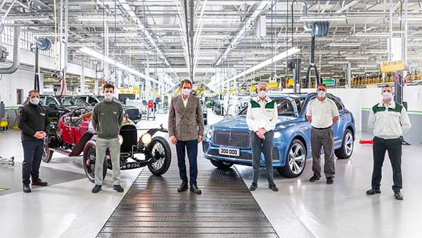 Bentley Reaches 2,00,000 Cars Production Milestone