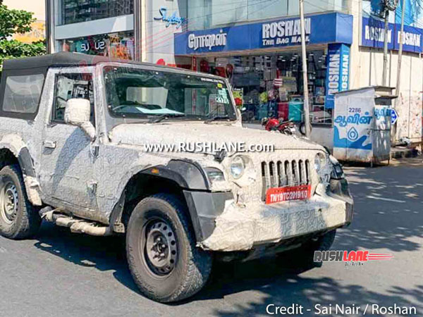 Mahindra Thar Spotted Testing With Side Facing Rear Seats: Here Are The Details!