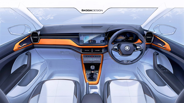 Skoda Kushaq Interiors Sketches Officially Revealed Ahead Of India Launch: Features & Other Details
