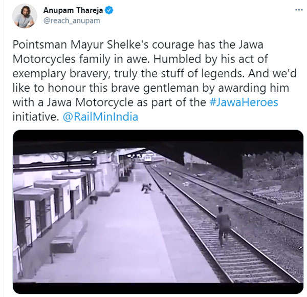 Jawa Gifts Mayur Shelke A Motorcycle For His Bravery: Read More About It!