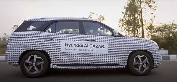 Hyundai Alcazar Unveiled Ahead Of India Launch This Year: Exterior, Features, Engine Specs, & Other Details