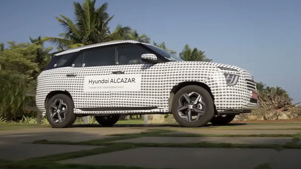 Hyundai Alcazar Unveiled Ahead Of India Launch This Year: Exterior, Features, Engine Specs, & Other Details