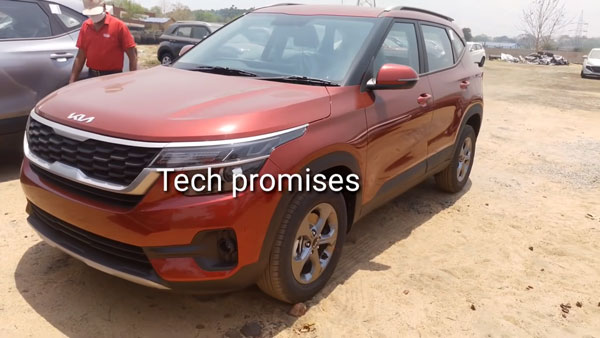 2021 Kia Seltos Spotted At Dealership Ahead Of Its India Launch: Details & More!