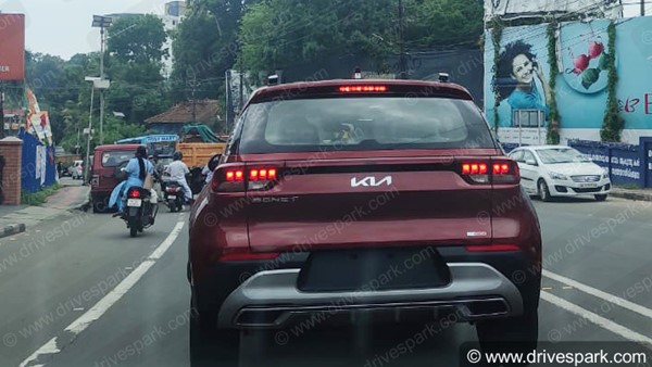 New Kia Sonet Spotted Ahead Of India Launch With New Logo: Specs, Features, Variants & Other Details