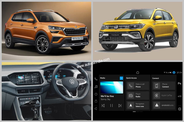 Skoda Kushaq & Volkswagen Taigun To Recieve New Infotainment System: Split-Screen Tech, Screen Size & Other Details