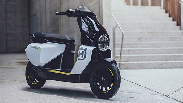 Husqvarna Vektorr Electric Scooter Revealed: Husqvarna Electric Scooter Based On Bajaj Chetak