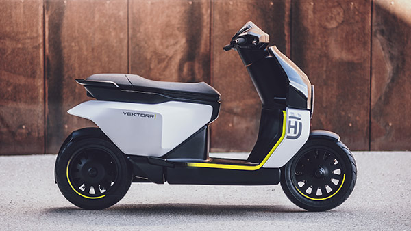 Husqvarna Vektorr Electric Scooter Revealed: Husqvarna Electric Scooter Based On Bajaj Chetak