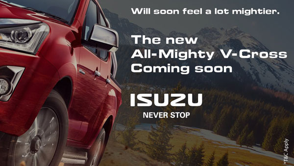 Isuzu D-Max V-Cross BS6 Teased Once Again By The Company: Here Are The Details!
