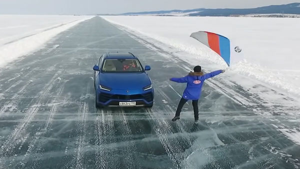 Lamborghini Urus Takes Record For Highest Top Speed On Ice At World’s Largest Freshwater Lake