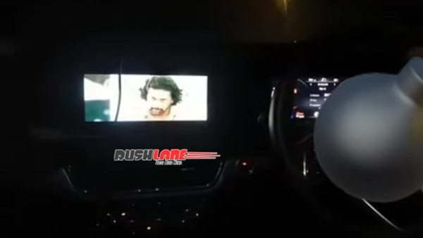 Spy Pics: Mahindra XUV700 Infotainment Playing Movie On Touchscreen Display Spotted; New Features Revealed Ahead Of India Launch