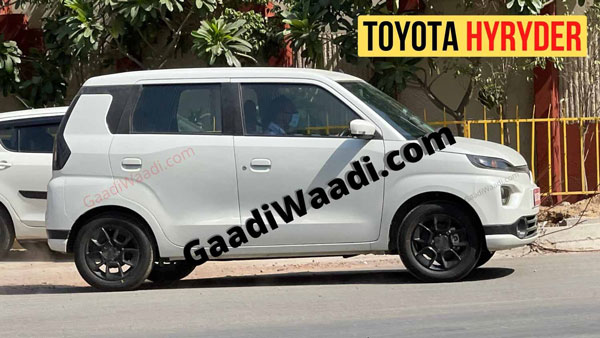 Upcoming Toyota HyRyder Spied Testing Maruti Suzuki WagonR Based