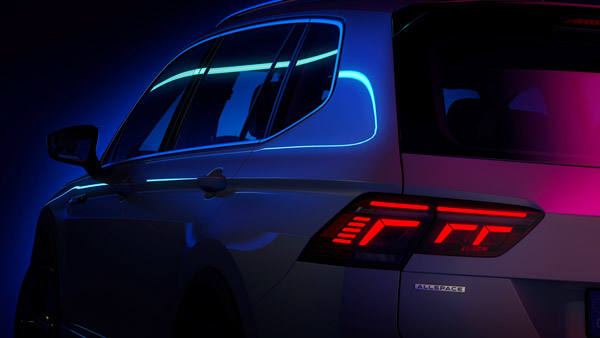 2021 Volkswagen Tiguan Allspace Facelift Teaser Image Revealed