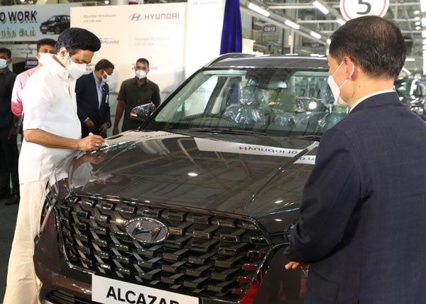 Hyundai Alcazar 10 Millionth Milestone Unit Rolled Out From Chennai Plant: Here Are All Details
