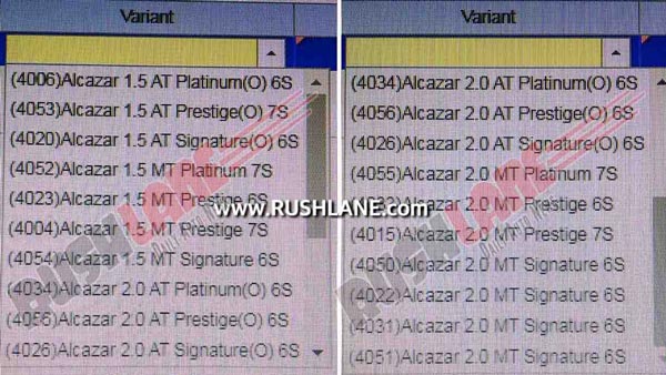 Hyundai Alcazar Variants, Colours Details Leaked Ahead Of India Launch: Six Seat Varaints, Seven Seat Varaints, Six Colour Options & Other Details