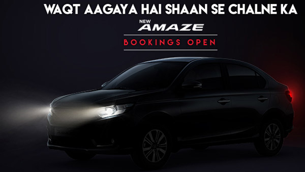 Honda Amaze Facelift Bookings Open: New Teaser Released Ahead Of India Launch; Expected Price & Other Details