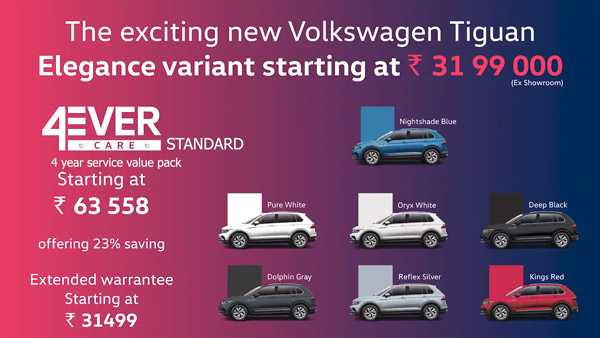 New Volkswagen Tiguan Launched In India At Rs 31.99 Lakh