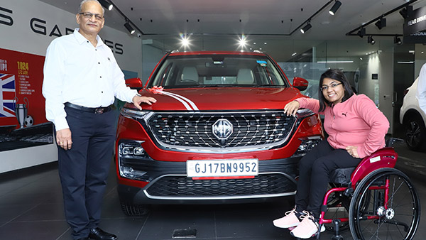 Paralympic Hero Bhavina Patel Presented With Custom MG Hector
