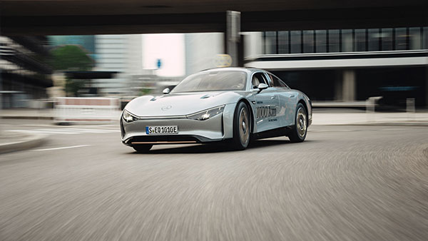 Mercedes Vision EQXX Extends Range Record - Drives 1,202km On A Single Charge