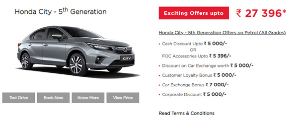 Honda Updates Offers For July 2022: Benefits Up To Rs 27,396