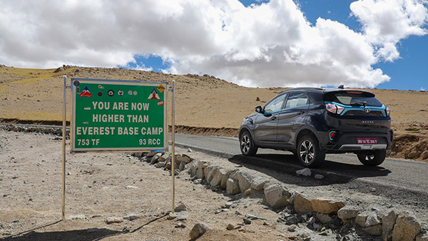 Tata Nexon EV Max Becomes First Electric Car To Reach Umling La - The World’s Highest Motorable Road