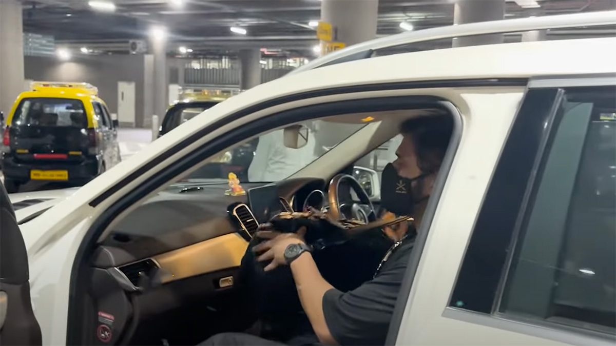 MS Dhoni’s Seatbelt Gesture Wins The Video Goes Viral