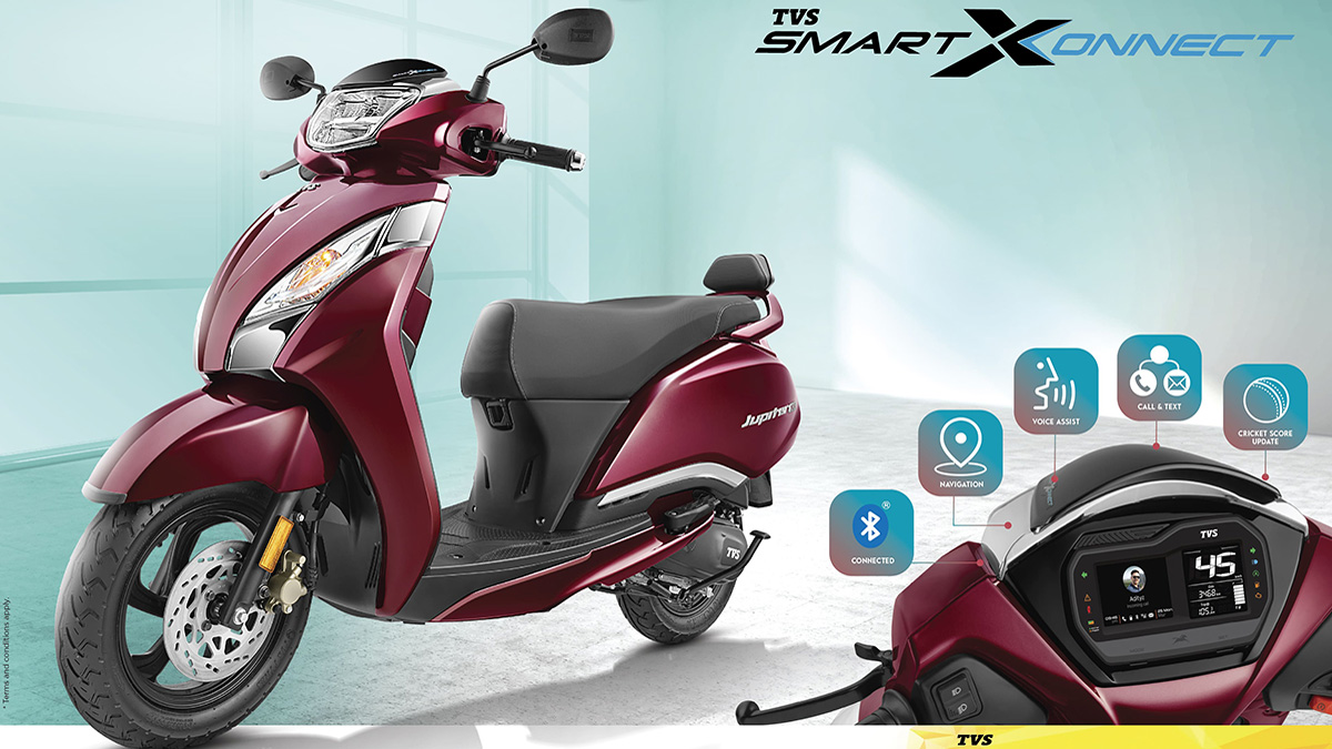 TVS Jupiter 125 SmartXonnect Launched At Rs 96,855 Specs Features