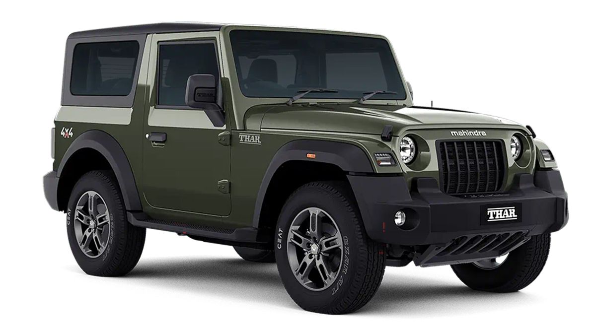Mahindra thar deep forest green colour introduced in india drivespark