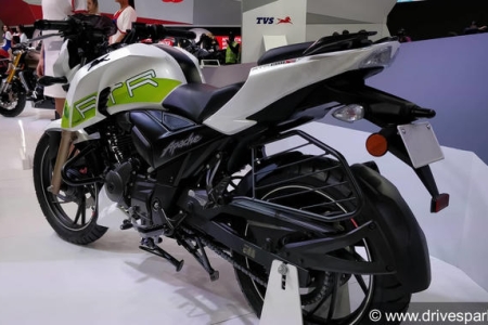 TVS Apache RTR 200 Fi Ethanol Photos - Auto Expo 2018 Images