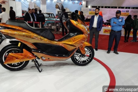 Okinawa Cruiser Electric Scooter Photos - Auto Expo 2020 Images