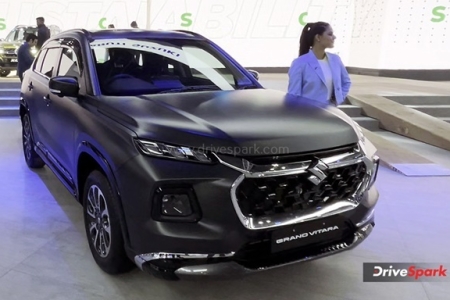 Maruti Suzuki Grand Vitara Matte Grey Photos - Auto Expo 2023 Images