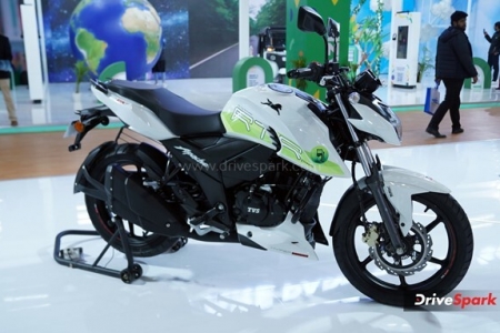 TVS Apache RTR 160 4V Flex Fuel Photos - Auto Expo 2023 Images