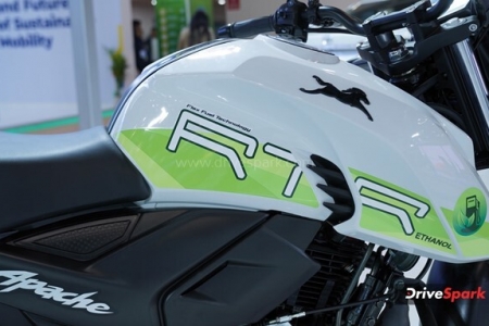 TVS Apache RTR 160 4V Flex Fuel Photos - Auto Expo 2023 Images