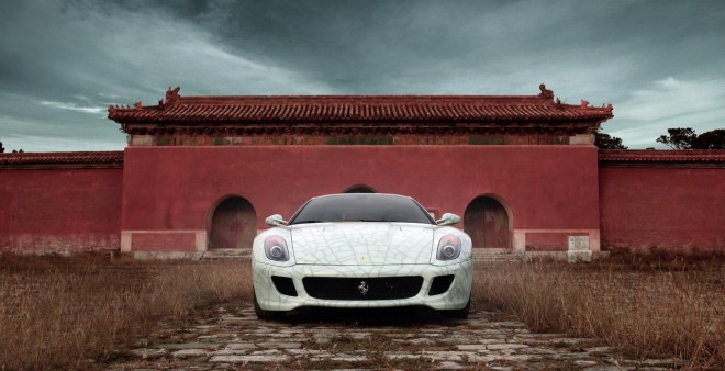 2010 Ferrari 599 GTB CHINA Cracked Porcelain Wallpapers