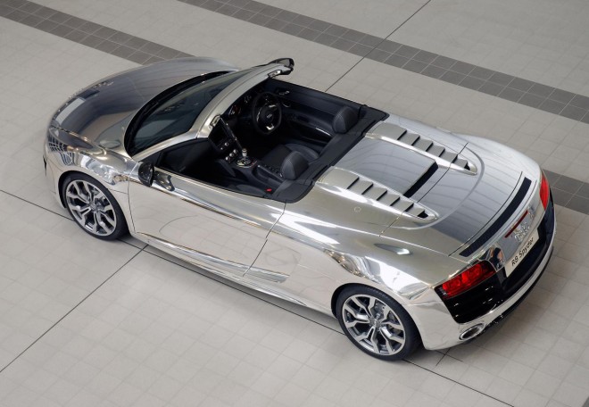 2011 Audi Chrome R8 Spyder Wallpapers