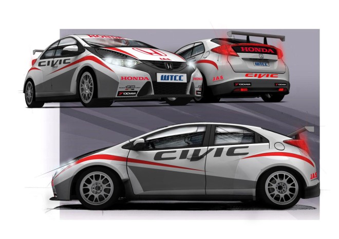 2012 Honda Civic WTCC Wallpapers
