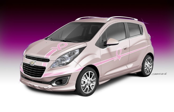 2013 Chevrolet Pink Out Spark Cancer Awareness Concept Wallpapers